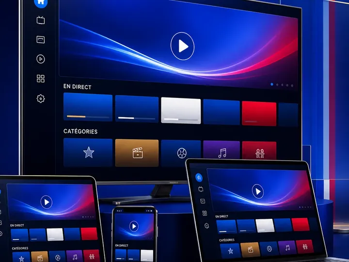 IPTV Smart Abonnement sur Smart TV, tablette, smartphone et ordinateur